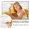 GATYZTORY 24/36 Colori Personalizzati Dipingi Con I Numeri Foto Personalizzata FAI DA TE Pittura A Olio Per Numero Immagine Tela Foto Regalo Decori