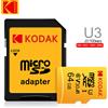 Kodak Scheda di memoria Kodak Micro SD 32GB-256GB - Alta velocità Classe 10 U3 UHS-I per smartphone, fotocamere digitali, tablet e droni Chri