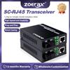 ZoeRax Coppia di Convertitori Media Gigabit in Fibra Ottica con Porta Ethernet SC Singlemode e RJ45