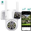 BESDER 12MP 6K PTZ Telecamera Wifi con doppia lente Doppio schermo AI Rilevazione umana Telecamera IP di sicurezza CCTV esterna wireless ICSEE AP