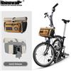 Rhinowalk Borsa da manubrio per bici Rhinowalk 4L a sgancio rapido per borsa per cestino per tubo anteriore per bici pieghevole Brompton con sistema MOLLE Ciclismo urbano