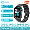 COLMI C8 Max Smart Watch per uomini e donne con chiamate vocali con ampio display a colori HD da 1,93 pollici, salute e fitness tracker