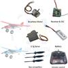 JIKEFUN Accessori di Ricambio per Aeromodelli RC Qidi560: Motore Brushless / Ricevitore ESC / Servo 3.7g / Telecomando / Batteria QIDI560 ecc.