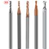 BB Diametro gambo 3 mm Fresa a sfera con punta a sfera e piccola taglierina piatta in metallo duro Lavorazione CNCD3 0,5 mm 1 mm 1,5 mm 2 mm 2,5 mm 3 mm
