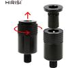 Hirisi 2 pezzi connettore a cambio rapido per la pesca alla carpa adattatore twist-lock in alluminio accessori per la pesca con cialde per aste sicure e durevoli