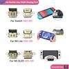 abay 2/5/10pcs Presa di Ricarica Porta Tipo-C Connettore di Alimentazione Porta di Ricarica USB Dock per Nintendo Switch NS Lite NS Console di Gioco OLED