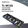 Thermalright TL-M12Q X3 Ventola per blocchi di giunzione wireless Confezione tripla 1500/2000PRW Specchio infinito Telaio ARGB Confezione tripla