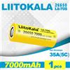 liitokala 1 pz LiitoKala Lii-70S Batteria ricaricabile più recente lanciata ad alta capacità 26650 7000 mah 30A per torcia elettrica