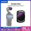 NEEWER Nuovo filtro ND regolabile originale NEEWER variabile ND64-512/ND2-32 con 2 protezioni schermo LCD per DJI Osmo Pocket 3