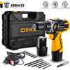 DEKO Set trapano a batteria DEKO 12V, 16V, 20V - Cacciavite elettrico combinato con utensili elettrici wireless compatti con mazza agli ioni di litio CC