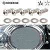 NICECNC Bulloni del coperchio della frizione in lega di titanio Viti di copertura Derby per Harley Davidson Touring Trike CVO Road Glide Road King Street Glide