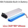 Aleaivy Batteria incorporata pieghevole 48V 8Ah/10Ah/12Ah/14Ah per LO26 20LVXD, 300W-750W, batteria per attrezzi da passeggio leggera e ad alta capacità.