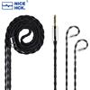 NICEHCK BlackDawn Cavo per auricolari 5N Placcato argento OFC IEM Filo 2Pin/QDC 4.4mm per CHU II ZERO EDX PRO DB2 QUE In Ear Monitor ZVX