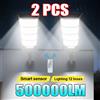 paweinuo 1/2PCS 500000LM 800W/500W Proiettore Luminoso Solare Ha Condotto La Luce Esterna Potente Sensore di Movimento Esterno Lampada Solare giardino lampione