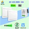 Diese Interruttore della luce autoalimentato wireless 433 MHz AC 110 V 220 V Ricevitore RF 86 Interruttore a parete Non è necessaria la batteria per la lampada LED degli elettrodomestici