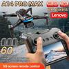 Lenovo Drone GPS Lenovo A14Pro Max con Doppia Fotocamera 4K Professionale, Motore Brushless, WIFI FPV, Quadricottero RC Pieghevole, Giocattolo Elicottero