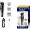 Kemei 1857 tosatrice professionale per toelettatura cani da compagnia rasoio elettrico ricaricabile per peli di gatto tagliacapelli per cani 10W tagliacapelli per animali