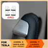 TEKSY Per Tesla Nuovo Modello Y Launch Juniper 2025 2026 e Nuovo Modello 3 Highland 2024 - Protezione per il pulsante di apertura della serratura della portiera