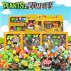 SHI JI YI GAO Plants Vs Zombies 2: Set di Giocattoli Originali con Pea Shooter e Cannone al Cocco, Statuette e Ornamenti in Silicone Morbido, Regalo di Compleanno per Fan