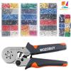 WOZOBUY Pinze per Crimpatura Terminali a Ghiera Mini HSC8 6-4/6-6 (0.25-10mm²/0.25-6mm²) per Riparazione e Connessione Cavi