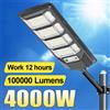 paweinuo 1000000 LM Luce solare a led per esterni 4000W Luce solare Potente sensore di movimento per esterni Lampada solare Lampada da parete per faretto da giardino