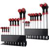 WOZOBUY Set di strumenti per chiavi a brugola con chiave esagonale con impugnatura a T da 10 pezzi Set di chiavi torx con impugnatura a T a stella con comodo supporto di archiviazione Strumento per cacciavite