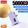 Lenovo 50000mAh Capsule Power Bank 2-in-1 Large Capacity LED Digital Display Portable Fast Charging External Battery For IPhone