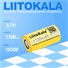 liitokala 1-100 pezzi LiitoKala 3.7V 18350 1100mAh Batteria ricaricabile Li-ion Batteria 1000 volte Ciclo di carica Tempo intero 1h