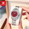 OLEVS 9945 Orologio al quarzo con diamanti originale per donna Orologi da donna eleganti di lusso Orologi da polso da donna impermeabili in acciaio inossidabile