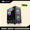 POWER TRAIN Case per PC Gaming Power Train Flying, Case E-Sports MATX con USB3.0, Supporto Alimentatore SFX/ATX, Dissipazione Calore con Rete in Ferro