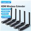 Lemorele 5G 200M Trasmettitore e Ricevitore HDMI Wireless per Condivisione Schermo e Audio per Laptop, TV, Proiettore, Monitor