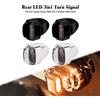 REWMTER Luci posteriori a LED per moto con lampada freno E-Mark per Harley Dyna 2000-17 Softail Breakout Fat Boy 00-2025 Indicatore di direzione