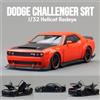 MAKEDA 1/32 Dodge Challenger SRT Hellcat Redeye Toy Car Super Sport Modello Diecast Veicolo In Miniatura Suono e Luce Collezione Regalo Del Capretto