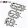 Meetee 5-10 Pezzi Fibbie per Cinghie Borsa in Acciaio Inossidabile da 20-38mm, Fibbia ad Anello Scorrevole Tri-Glide, Clip per Cintura, Chiusura, Gancio Regolabile, Accessori