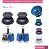 abay 2/10 pz K-SILVER JS13 Pro + TMR Joystick Elettromagnetico per PS5 Anti-Drift 3D Analogico Durevole ThumbStick Analogico Joystick Grip Cap