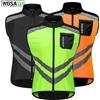 WOSAWE Gilet Ultraleggero WOSAWE Antivento per Moto, Gilet Fluorescente Notturno per Viaggi in Moto, Abbigliamento per Ciclismo