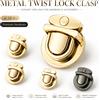 Meetee 4/10 Pezzi Chiusure a Scatto in Metallo per Borse da Donna, Portafogli, Chiusure a Girello, Fibbie per Borse, Accessori Fai da Te