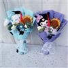 Sanrio Regalo di laurea Kuromi Hello Kitty Bouquet My Melody Cinnamoroll con girasole Natale San Valentino Regalo di compleanno