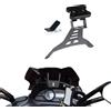 XITOMER Supporto GPS in Alluminio per Moto Kymco Xciting 400i 2013-2017, Piastra di Montaggio per Navigazione, Supporto per Parabrezza, Porta Telefono