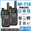 BAOFENG 2PCS Baofeng BF-T18 Mini Dual PTT Walkie Talkie Portatile PMR 446Mhz FRS Torcia NOAA Per Il Campeggio Radio Bidirezionale F22 PMR