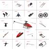 WLTOYS Originale Wltoys XK K110S RC Parti di Elicotteri Accessori Motore Brushless Lama Ingranaggio Baldacchino ESC Aggiornamento 2G Servo Per V977 Parti