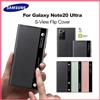 SAMSUNG Per Samsung Galaxy Note 20 Ultra 5G Specchio Smart View Flip Case Cover LED S-View Custodie di alta qualità EF-ZN985