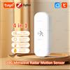 coolo Sensore di movimento umano 10G Rilevatore radar Tuya Zigbee MmWave con sensore di umidità della temperatura di luminanza Sensore PIR aggiornato