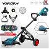 YOFIDRA 10 Pollici Brushless Tosaerba Elettrico 6000W 58000RPM Giardino Pieghevole Tagliaerba Strumento di Potere Per Makita 18V Batteria Spille
