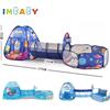 NONE IMBABY NUOVO 3 in 1 Piscina di palline per bambini e tenda giocattolo e tunnel strisciante Casa Parco giochi per bambini Tenda da gioco pieghevole per palline per bambini