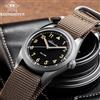 ADDIESDIVE Orologio analogico da uomo ADDIESDIVE 36mm con vetro a bolla, impermeabile fino a 100m, orologio luminoso, semplice orologio al quarzo da uomo con cinturino in nylon.