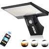 Swiatla Luci esterne solari 90LED Sensore di movimento Luce di inondazione di sicurezza impermeabile 3 colori 4 modalità per giardino