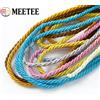 Meetee Corda Intrecciata a 3 Fili da 3mm, 10-30 Metri, per Confezioni Regalo, Scatole, Decorazioni, Filo per Cucito Fai-da-Te