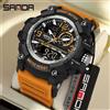 SANDA 3367 Orologio Elettronico da Uomo con Quadrante Grande, Multifunzione, Impermeabile, per Attività all'Aperto e Sport