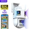 JOOAN Telecamera IP PTZ a Tre Obiettivi JOOAN 6K per Esterni, Tre Schermi, WiFi 5G, Tracciamento AI, Impermeabile IP66, Telecamera di Sicurezza CCTV